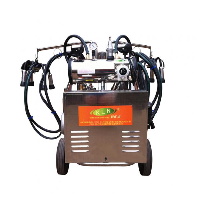 Gas Pulsation 1.1KW Electric Goat Milking Machine With Removble Bucket