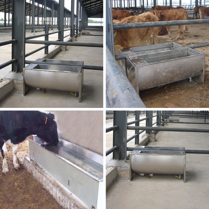 1.5KW 1m Animal Drinking Trough Stainless Steel Water Trough