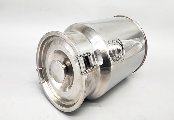 Mini  7 Litres Reusable food containers Silver colour Stainless Steel milk can