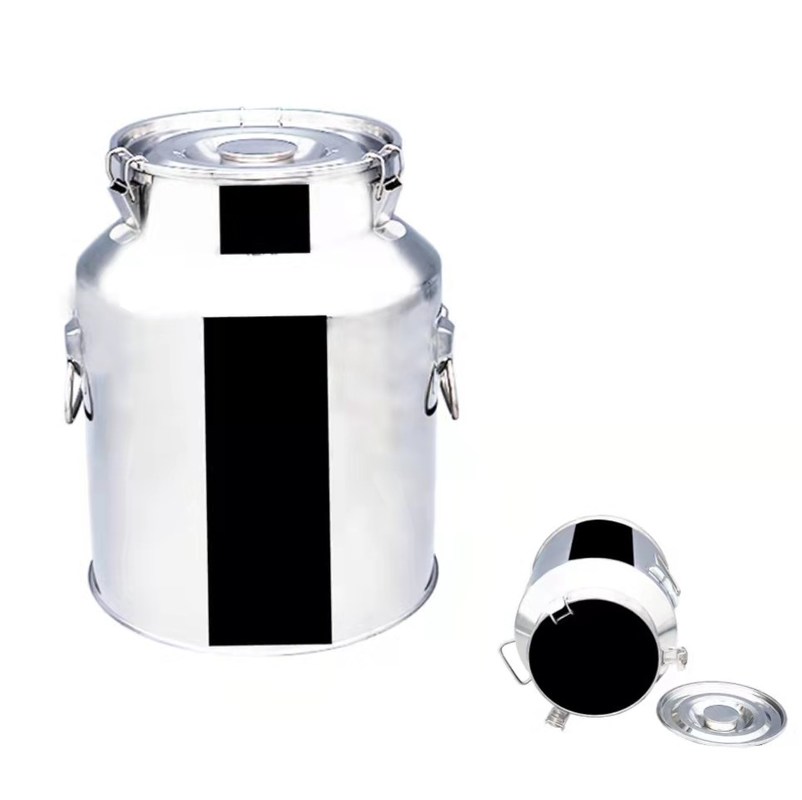 Stainless Steel 5 Gallon Milk Jug 1.0mm 20 Litre Steel Bucket With Spigot