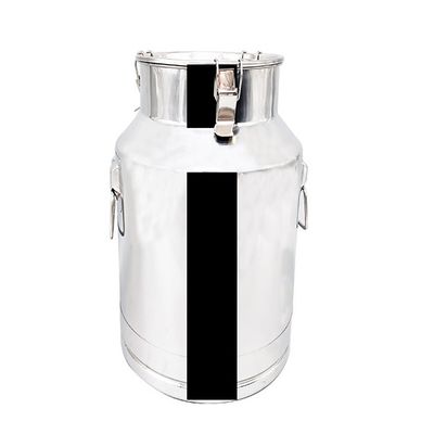 SUS201 20L Stainless Steel Milk Can 0.8mm Thickness Steel Buckets With Lid