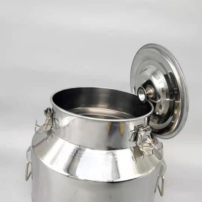 15L Multi-Purpose Sealed Barrel SS304 Food Grade Bucket Stainless Steel Milk Cans With Tap
