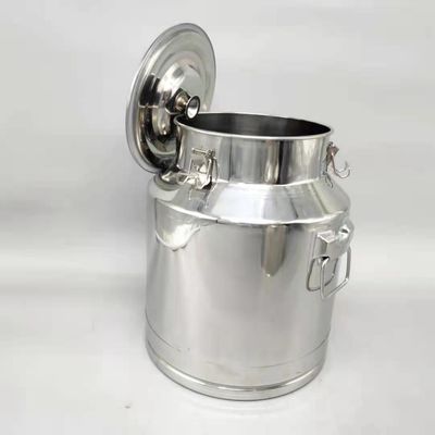 Metal Condensed SS Storage Containers 15L Milk Pail With Lid