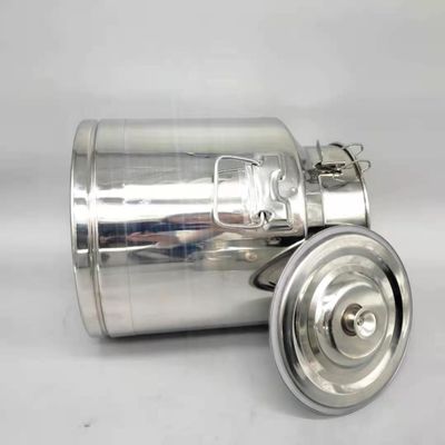 Metal Condensed SS Storage Containers 15L Milk Pail With Lid