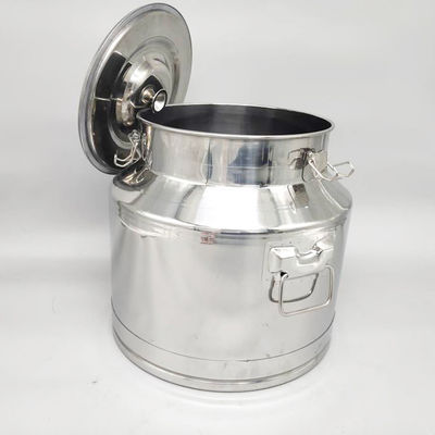 SS304 30L Milk Production Drawing Used Stainless Steel Milk Cans With Sealed Lid