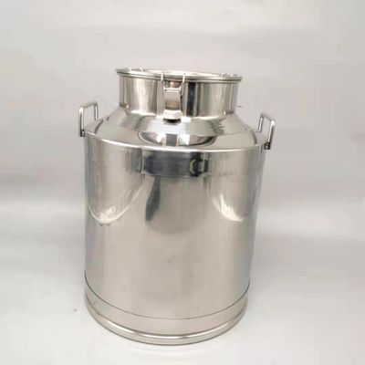 SS304 40 Litre Stainless Steel Milk Can Silver Colour For Transport