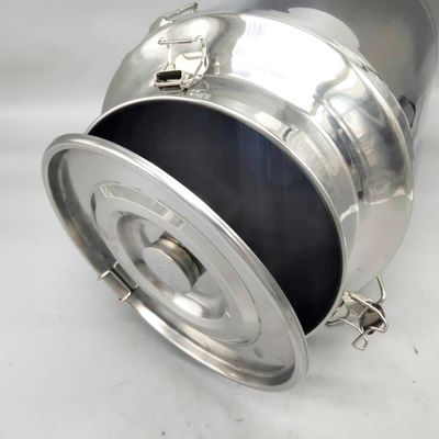 Mirror Polishing 40ltr Stainless Steel Peanut Butter Farm Sealed Milk Can