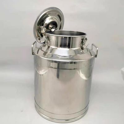 70L No Rust Olive Oil Stainless Steel Milk Can Sealed Pails Barrels With Tap