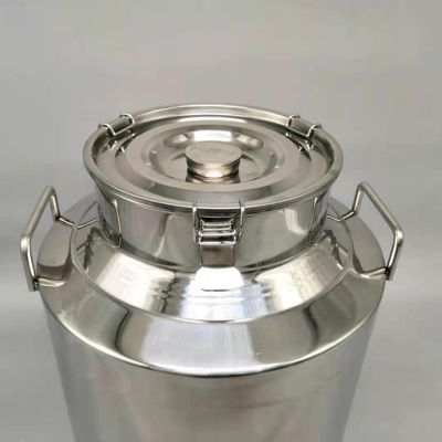 70L No Rust Olive Oil Stainless Steel Milk Can Sealed Pails Barrels With Tap