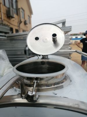 Fresh 1000 Liter Milk Cooling Tank 304 Stainless Steel