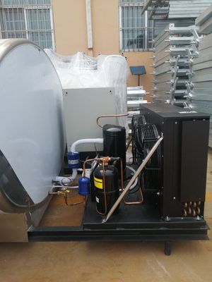 Fresh 1000 Liter Milk Cooling Tank 304 Stainless Steel