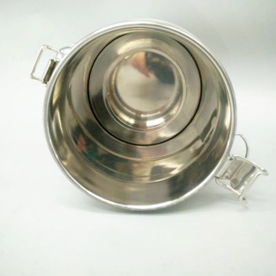 SS201 5 Liter Stainless Steel Bucket With Lid 0.8mm Thickness