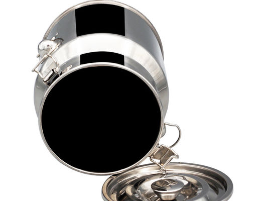 Thickness 0.6mm Silicone Seal 1 Gallon Stainless Steel Milk Can 201