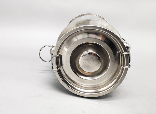 Mini  7 Litres Reusable food containers Silver colour Stainless Steel milk can