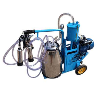 Single Bucket 25L Small Dairy Milking Equipment 51kg Piston Type Milking Machine