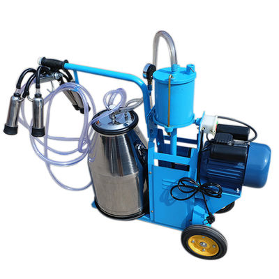 Single Bucket 25L Small Dairy Milking Equipment 51kg Piston Type Milking Machine