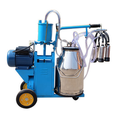 Single Bucket 25L Small Dairy Milking Equipment 51kg Piston Type Milking Machine