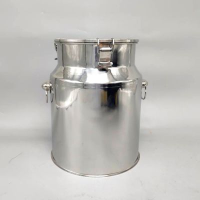 Polished 11L Stainless Steel Milk Can sanitary For Storaging
