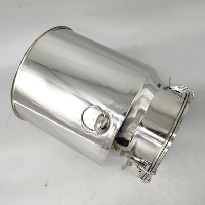Polished 11L Stainless Steel Milk Can sanitary For Storaging