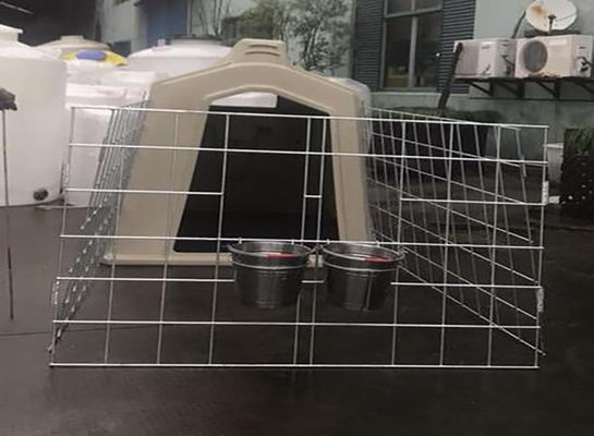 Acid Resistance Height 183cm Plastic Calf Shelters With Galvanized Net
