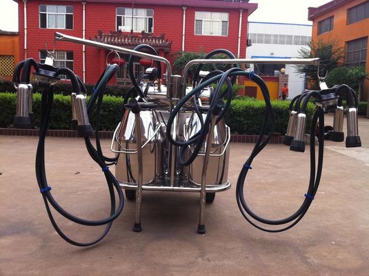 Portable Food Grade SS Mobile Milking Machine With Gasoline Engine