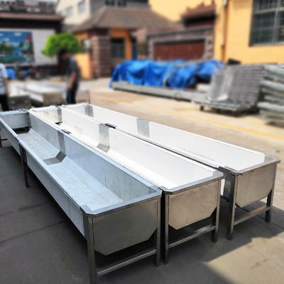 1.2mm Stainless Steel Drinking Trough 250W Farm Animal Feeding Troughs