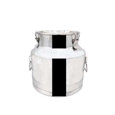 Food Sanitary Dairy Supplies Stainless Steel Milk Can Mirror Polish