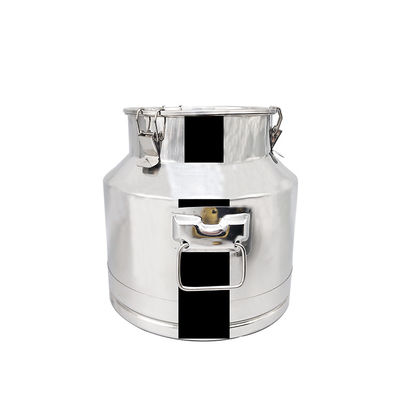 Food Grade Material 316L Steel Milk Container With Lid Bucket Pail