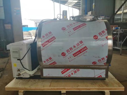 Refrigeration Units Milk Cooling Tank Stainless Steel Electrical Control System