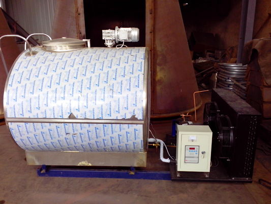 Refrigeration Units Milk Cooling Tank Stainless Steel Electrical Control System