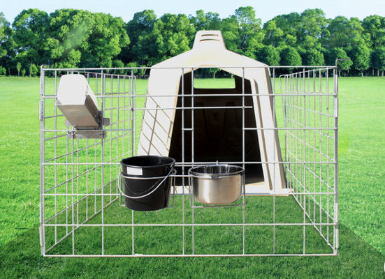 Galvanized Mesh Length 220cm Plastic Calf Shelters Easily Clean