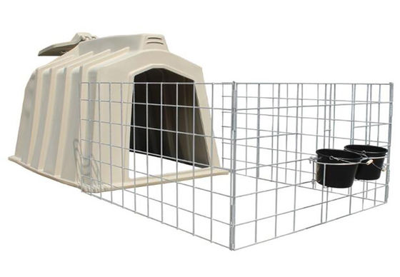 Alkali Resistant 98kg Dairy Calf Hutches Long Life Span