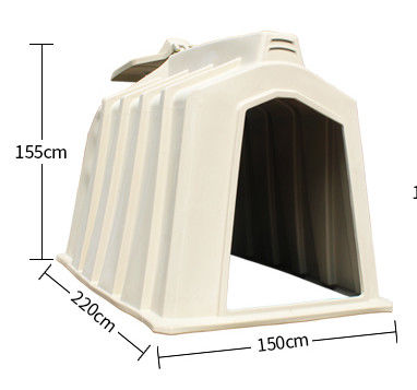 Small rust proof Width 333cm Group Calf Hutch for Livestock